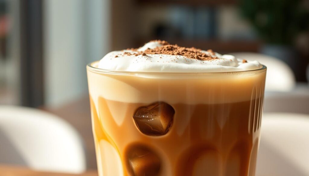 cremet iskaffe med skum