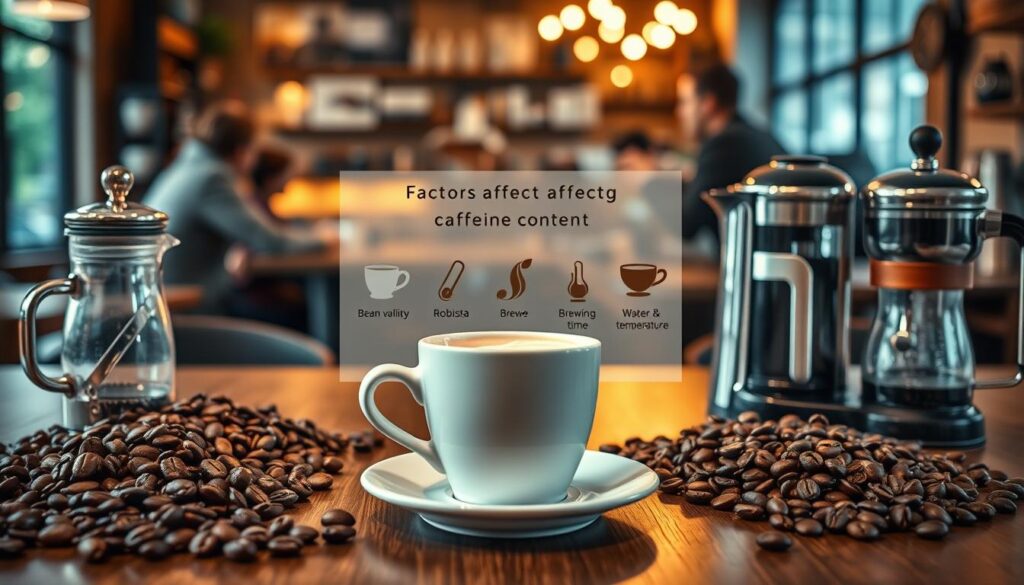 faktorer der påvirker koffeinindholdet