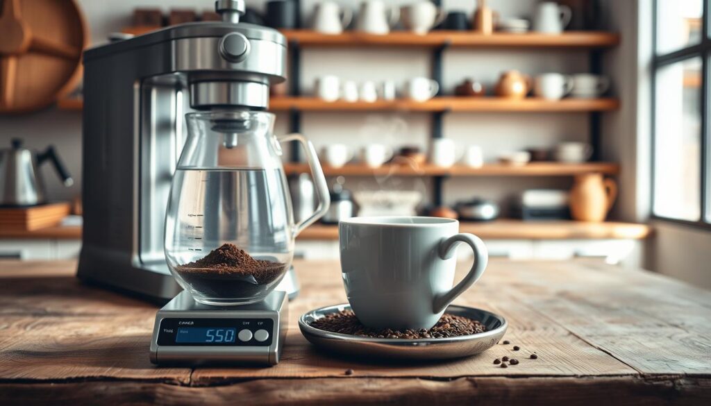 forhold kaffe vand