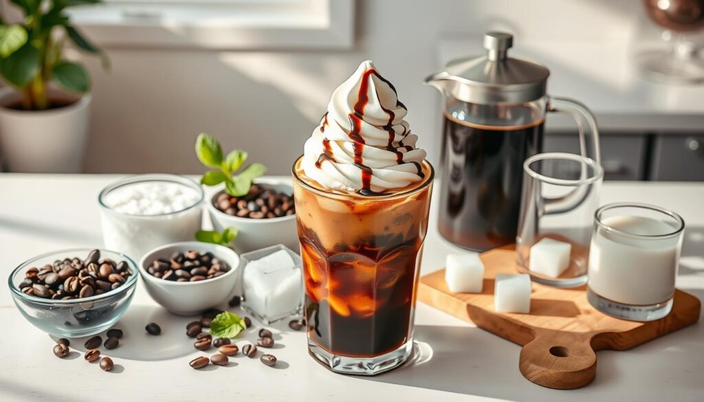 ingredienser til iskaffe