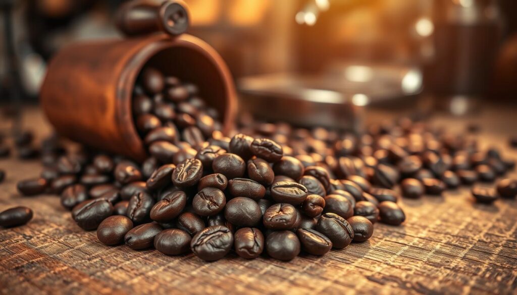 mørkristede espressobønner