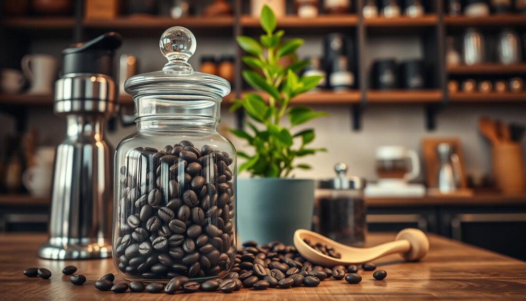 opbevaring af espressobønner